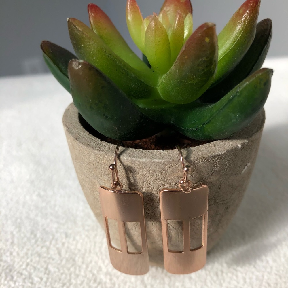 NEW Copper Artistic French Wire Earrings